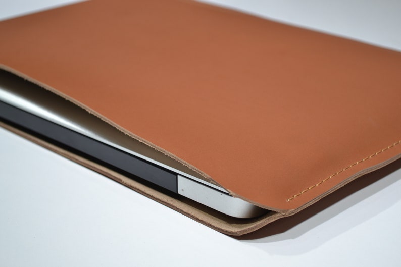 Free Personalized Genuine Leather MacBook Pro Sleeve MacBook Air Sleeve 13 14 16 inches Case 15