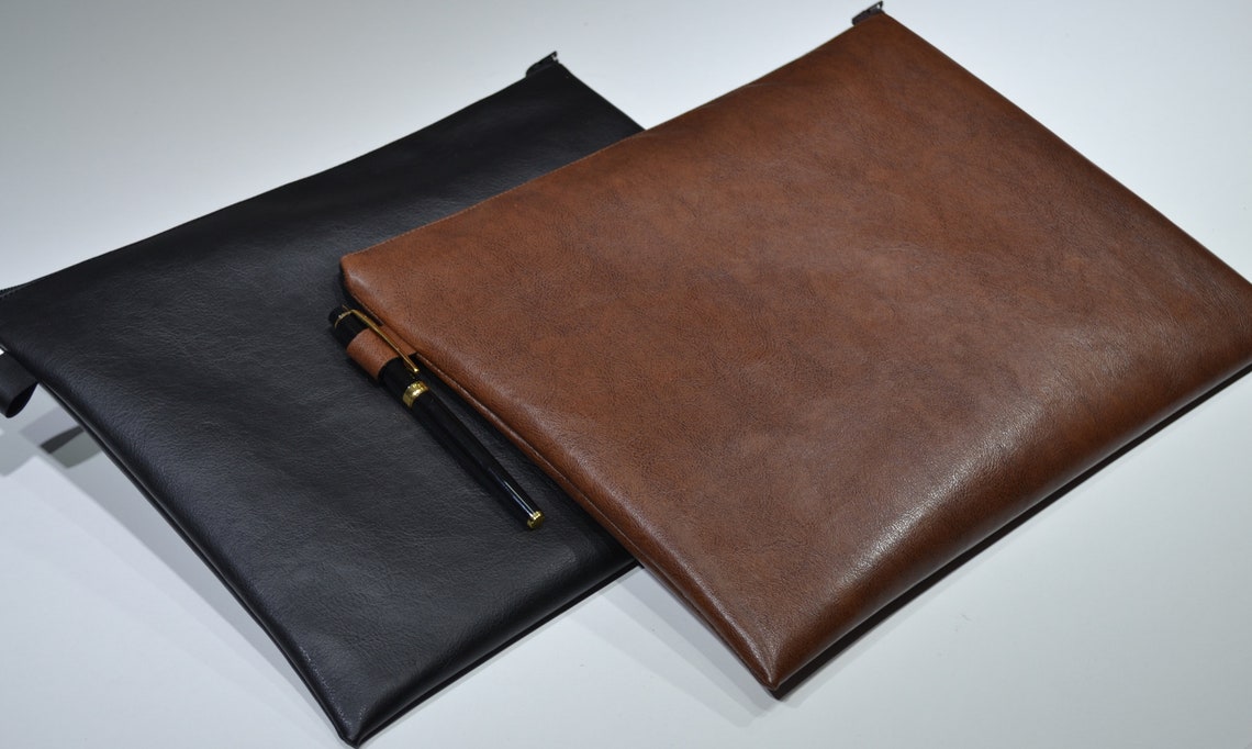Vegan Leather Laptop Case Personalized Laptop Sleeve Macbook Etsy