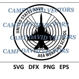 Navy Weapons School, Logo, Seal, Custom, Vector, Law SVG, DXF, png, eps Digital for CNC, Laser Carving and Engraving