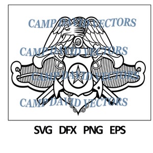 Navy Occupational Badge, Logo, Seal, Custom, Vector, Law Enforcement SVG, DXF, png, eps Digital for CNC, Laser Carving and Engraving