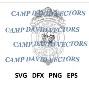 Goldsboro Police Dept, Badge, Logo, Seal, Custom, Vector, Law Enforcement SVG, DXF, png, eps Digital for CNC, Laser Carving and Engraving