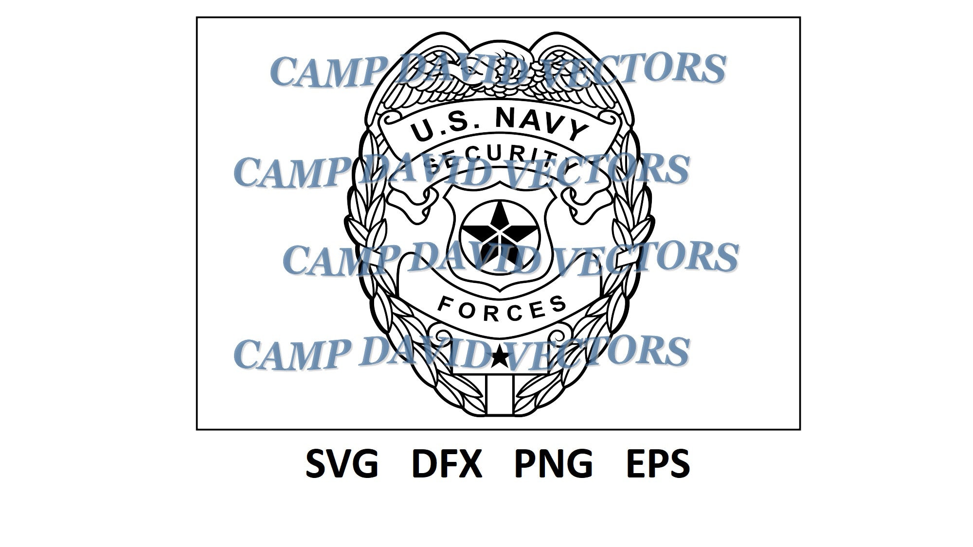 Naval Security Forces Badge, Logo, Seal, Custom, Vector, Law