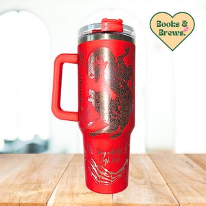 ACOTAR / A Court of Thorns and Roses 40oz Tumbler Stanley Style Red