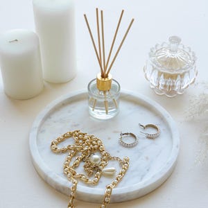 Marble Tray, Marble Storage Tray, Round Tray