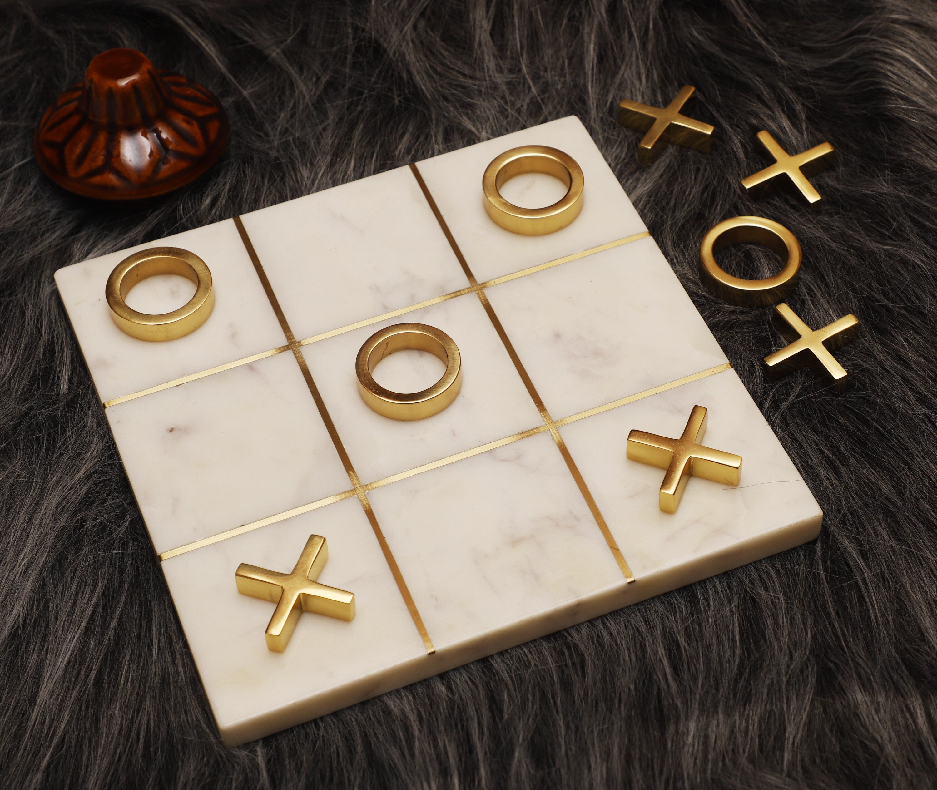 Marble Tic Tac Toe Game Marble Game Game XOXO Board Game - Etsy