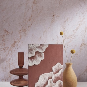 Arte murale floreale con texture 3D