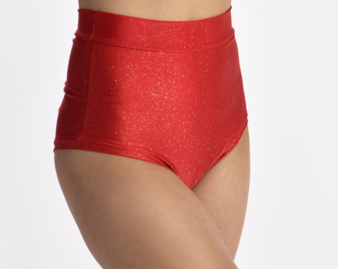 MIKO sparkle red shorts