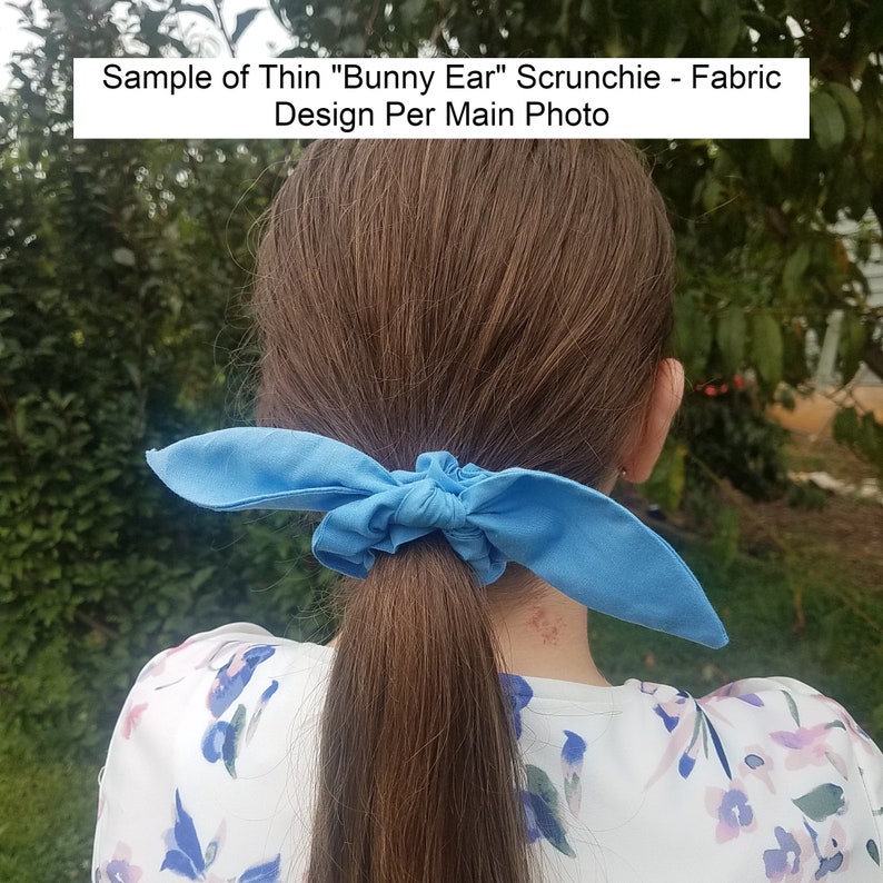 Aladdin Inspired Disney Scrunchie with Bunny-Ears Thin Bow Scrunchies Aladdin Gifts Disney Gifts Thin Purple Aladdin Bow Scrunchie