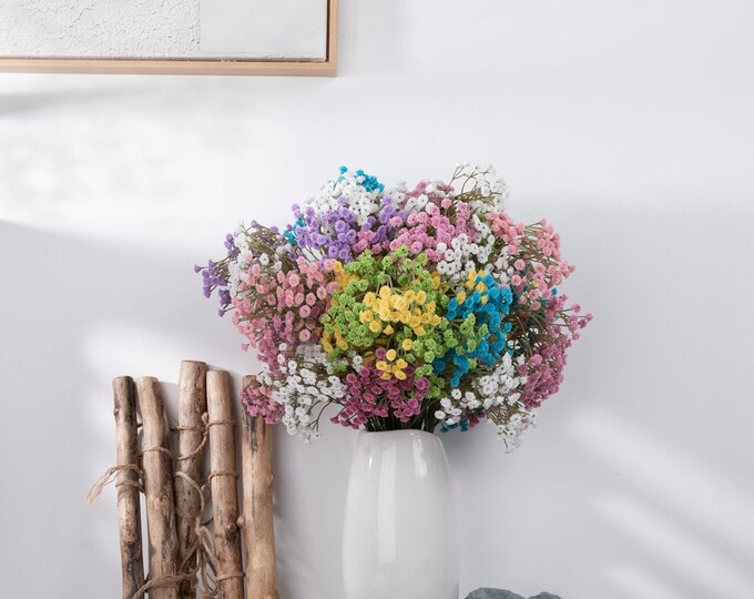 Faux Baby's Breath Stem 26'' Tall, Real Touch Flowers, Artificial