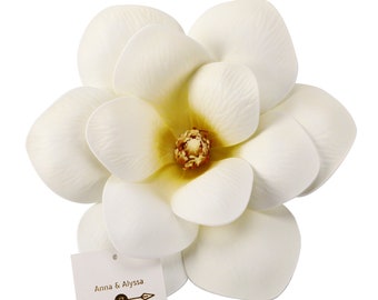 Artificial White Magnolia Flower Heads