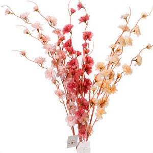 Large Flowering Branches 41'' Tall , High Quality Artificial Silk Flower Arrangement for Floor Vase, Wedding Decoration, Indoor Home Decor