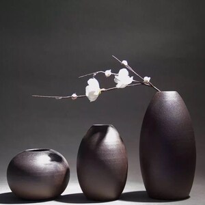 Japanese Zen Vase, Retro Ornaments Decorative Ceramic Vase