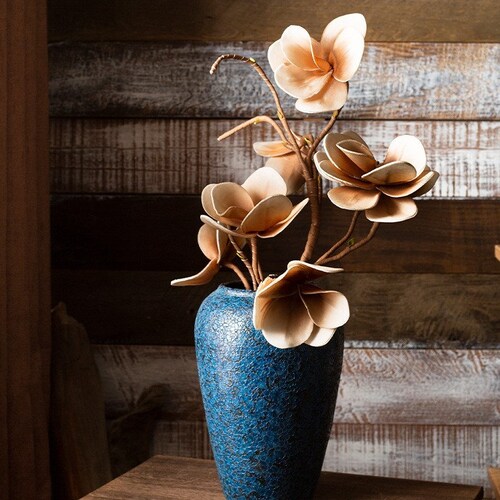 Deep Sea Blue Handmade Ceramic Vase / Pottery, Large / Medium / Small for Home shops Decoration, Deluxe Gift, Fine Art Ceramics