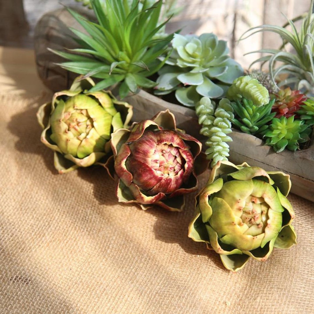 fake-artichokes-decor-faux-vegetable-artificial-fruit-table