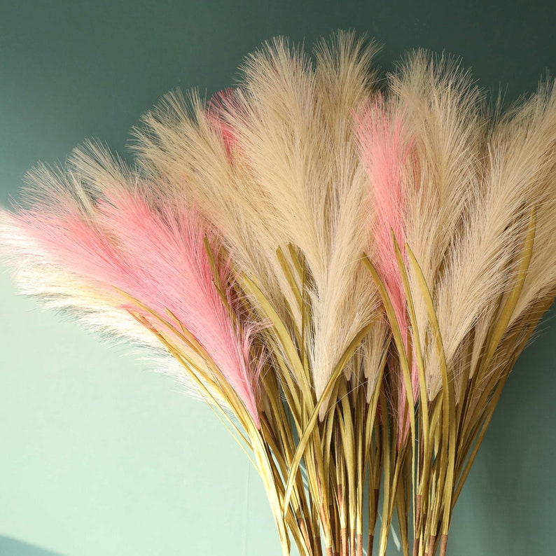 Large Ornamental Artificial Pampas Grass / Reed Grass Stem Etsy