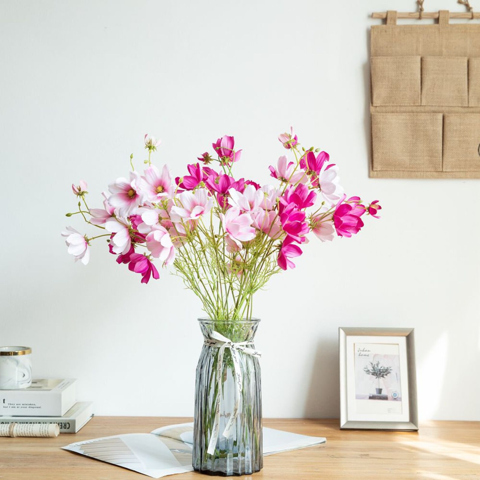 Silk Cosmos Flower 23'' Tall Artificial Spring Etsy