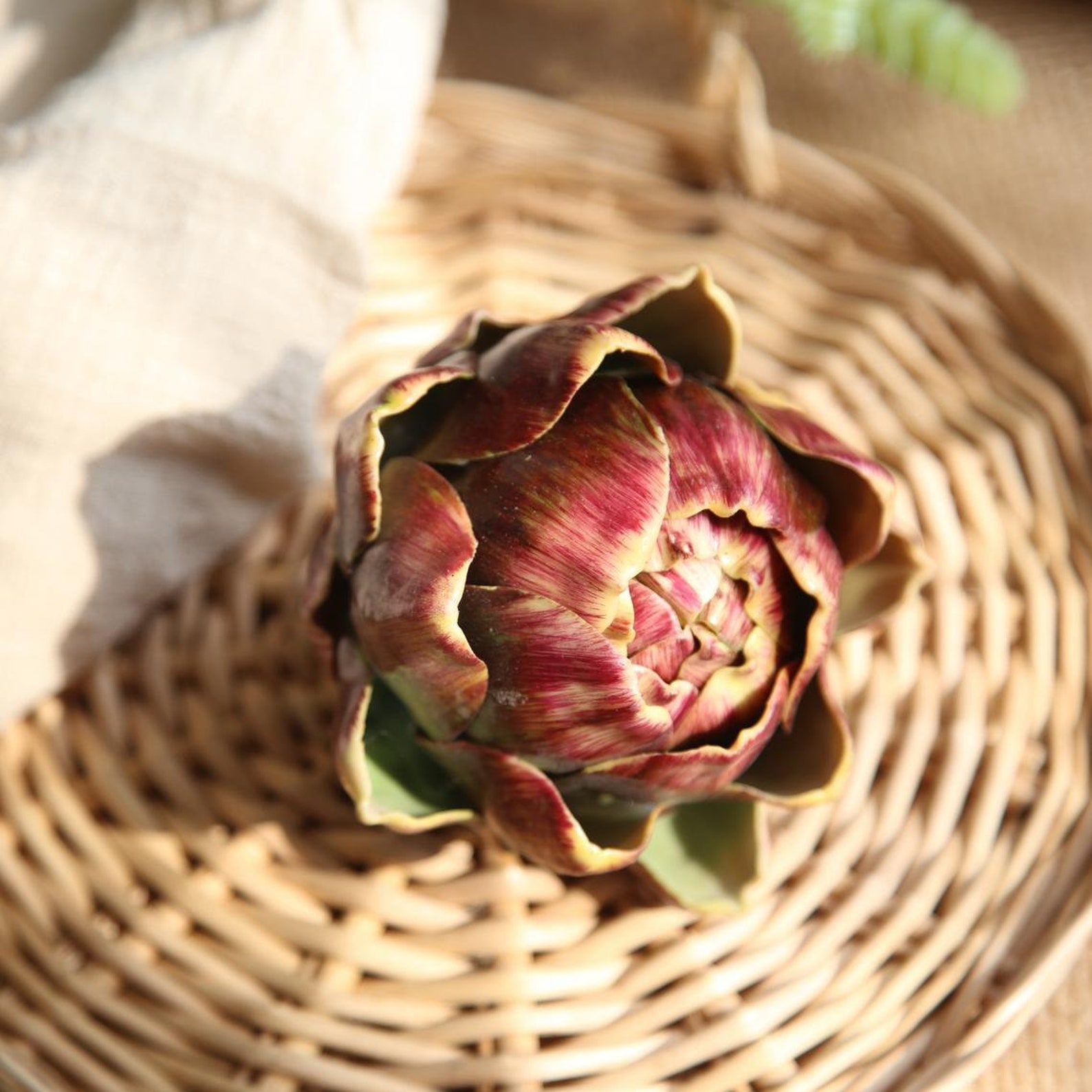 Fake Artichokes Decor Faux Vegetable Artificial Fruit Table Etsy