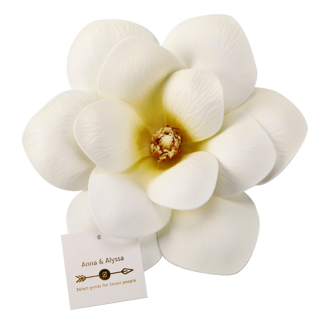 Artificial White Magnolia Flower Heads Etsy