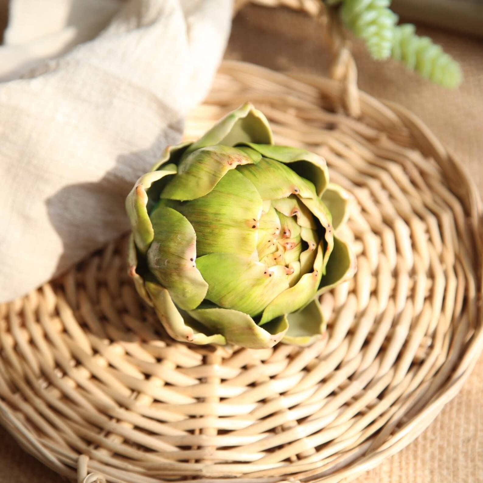 Fake Artichokes Decor Faux Vegetable Artificial Fruit Table Etsy