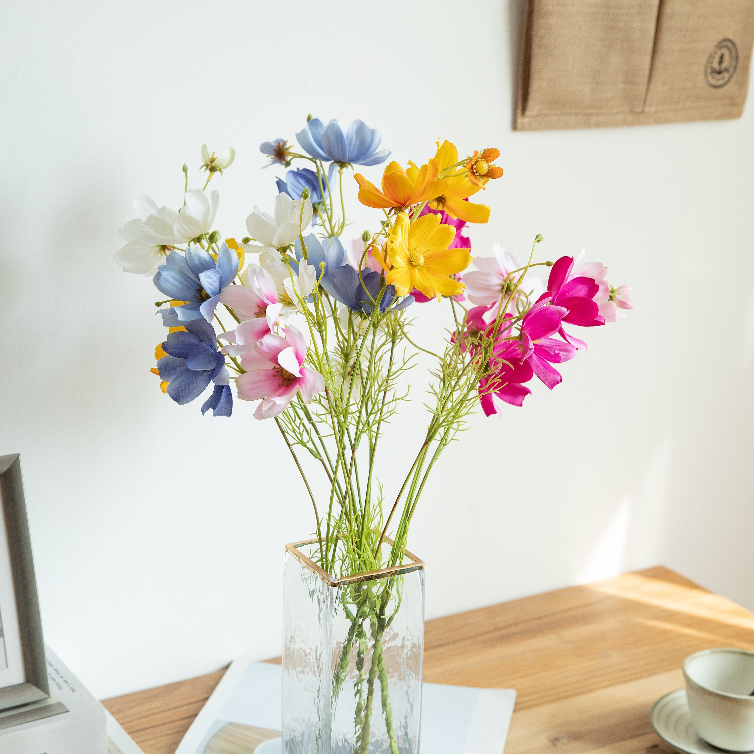 Silk Cosmos Flower 23'' Tall Artificial Spring Etsy