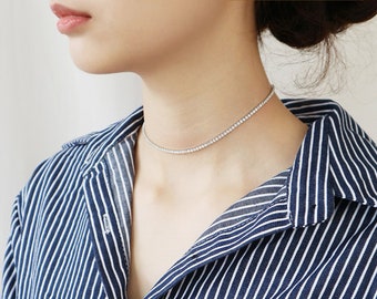 moissanite choker