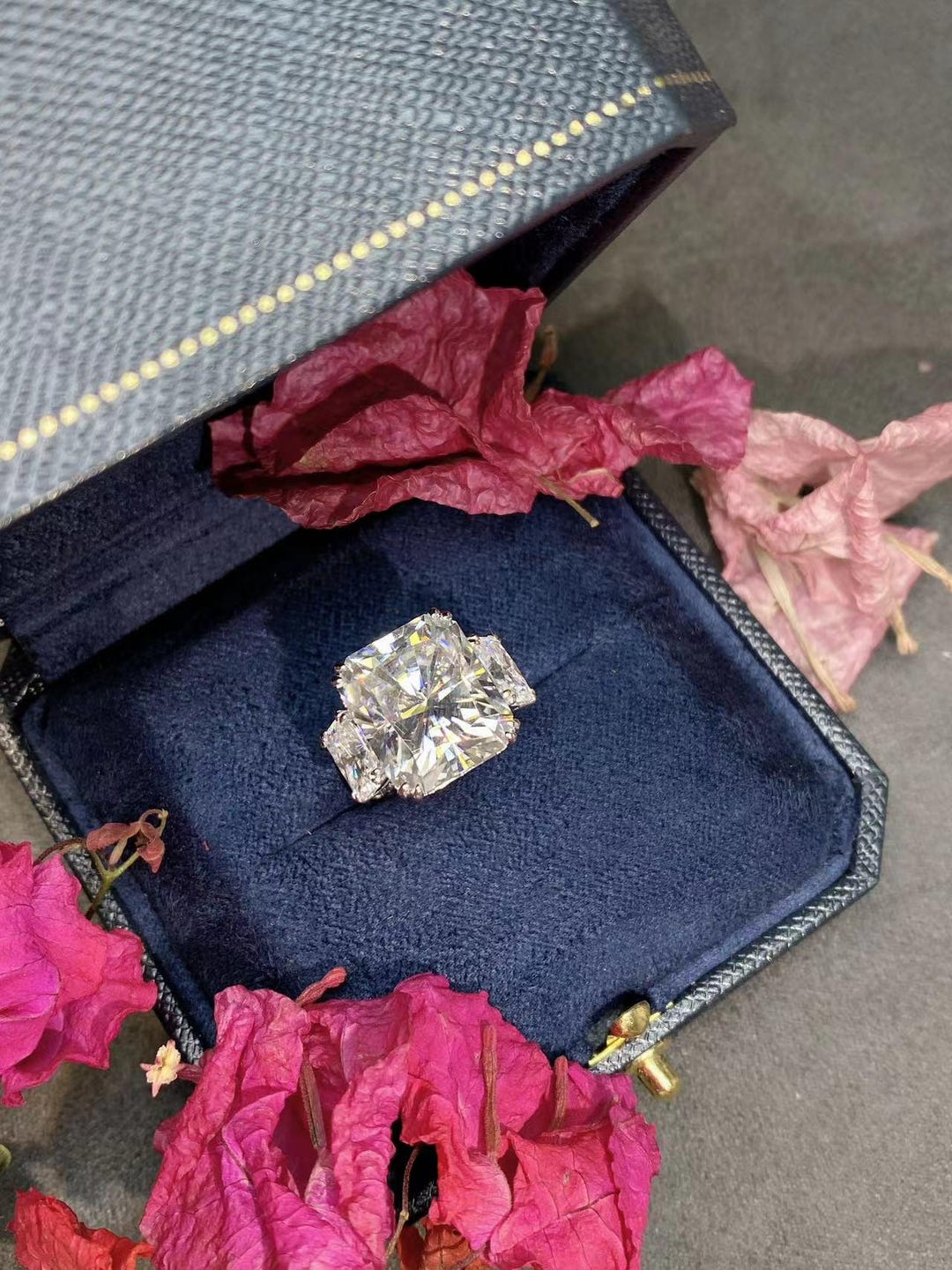 Collana Moissanite Danzante LAVUMO In Argento 925 1ct VVS1 - Ciondolo A Girasole Per Donna, Regalo