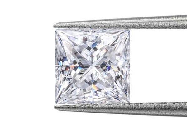 Princess Loose Moissanite Stone White D Color Princess Cut VVS1 Loose Gemstone With Certificate Diamond Alternative Colorless Gem Etsy Australia