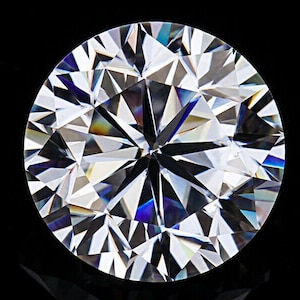 1ct Loose Moissanite Stone | White D Color｜Brilliant Round Cut | VVS1 Loose Gemstone with Certificate | Moissanite Diamond Alternative