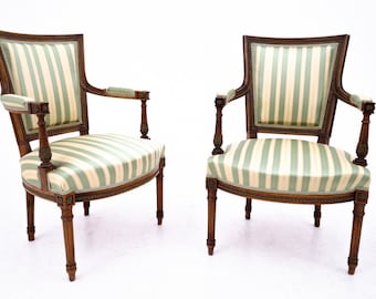 Ein Paar Sessel, Schweden, um 1870.