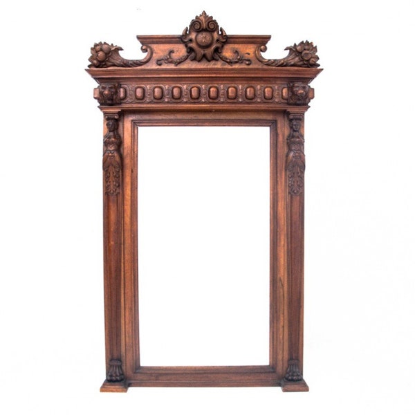 Antique mirror from around 1850. AFTER RENOVATION