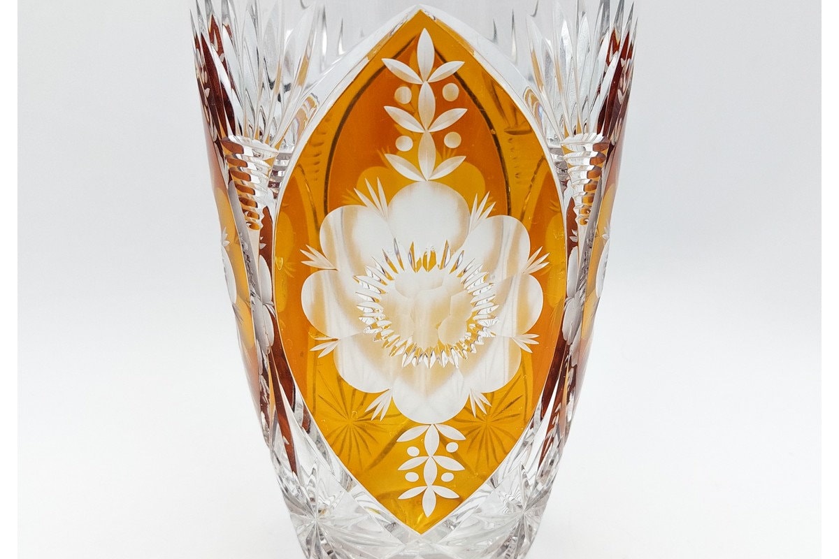 Crystal Vase, Huta Szkła Julia, Poland, 1960s. - Etsy