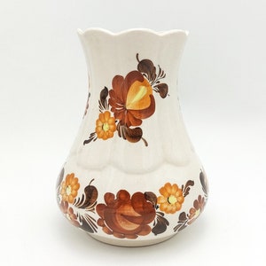 Vase from Włocławek, hand-painted, Poland, 1970s.