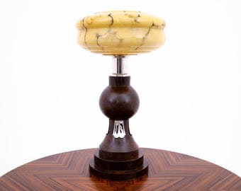 Elegant Art Deco table lamp, Poland, 1950s.