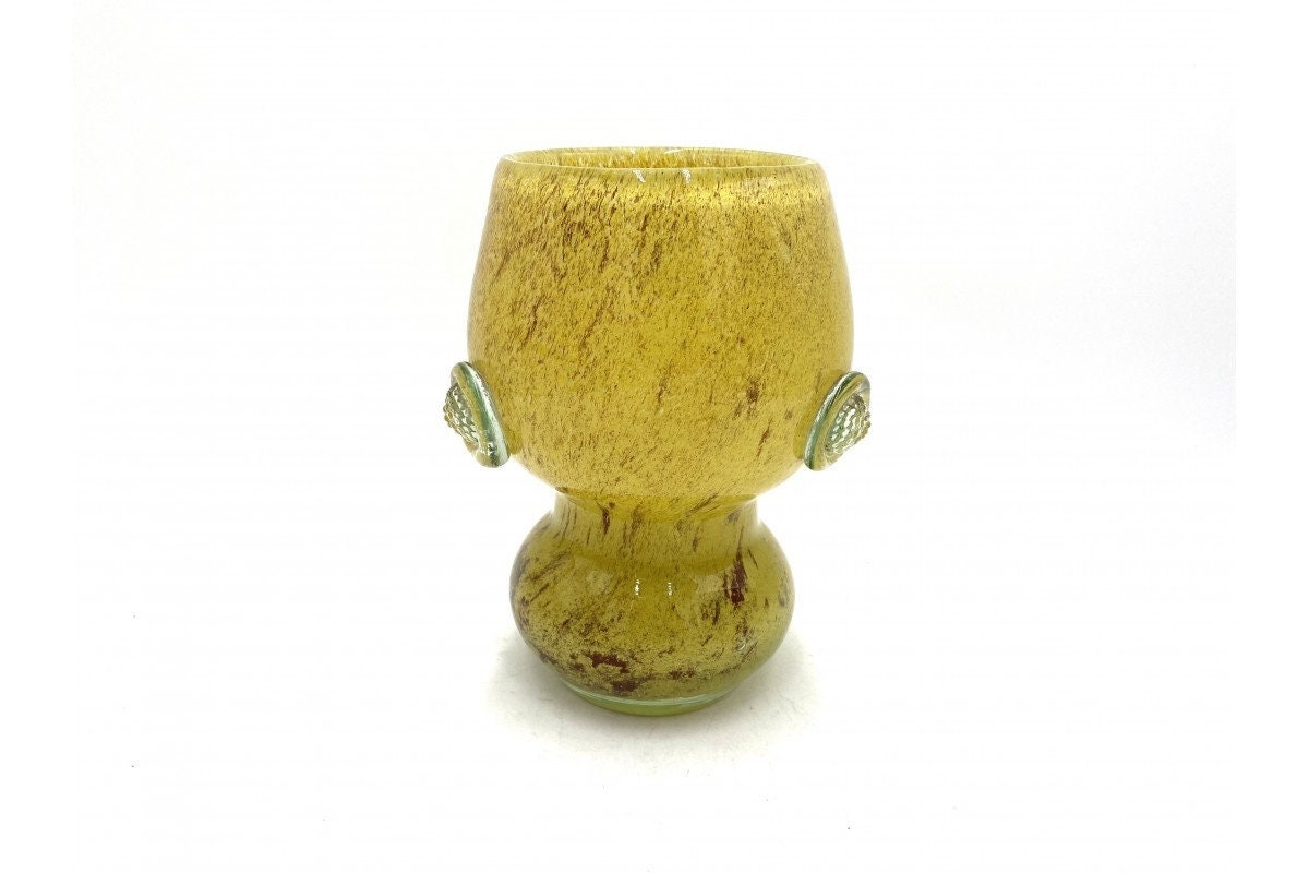 Glass Vase, Designed By Wiesław Sawczuk, Łysa Góra, 1970S