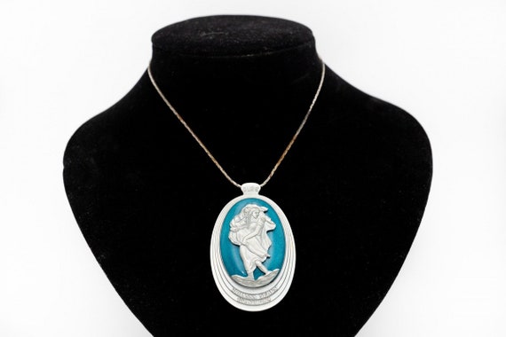 Silver pendant with patron saint Johanna Sebus. V… - image 3