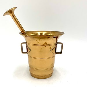 A copper mortar