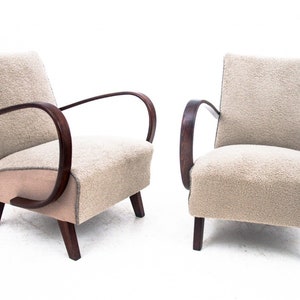 Art Deco armchairs by J. Halabala from the 1930s, Czechoslovakia. After renovation