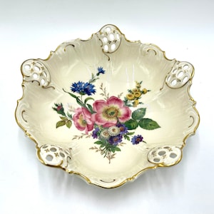 Porcelain bowl, Rosenthal Moliere, Germany, mid 20th century. - damaged