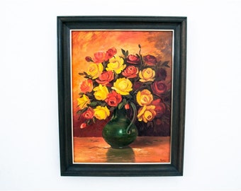 Peinture « Fleurs dans un vase ».