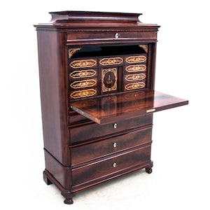 Antique secretary, Northern Europe, circa 1880. After renovation.