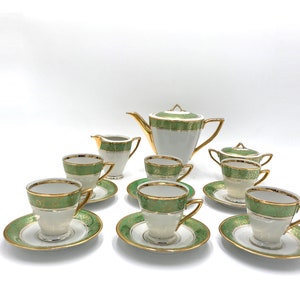 Karolina porcelain coffee service, Poland, 1950s / 1960s.