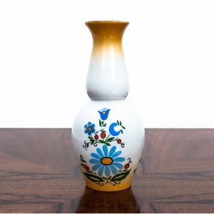 Porcelain folk vase, Poland, 1960s