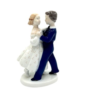 Porcelain figurine "dancing couple", Bing & Grondahl, Denmark, 1980s