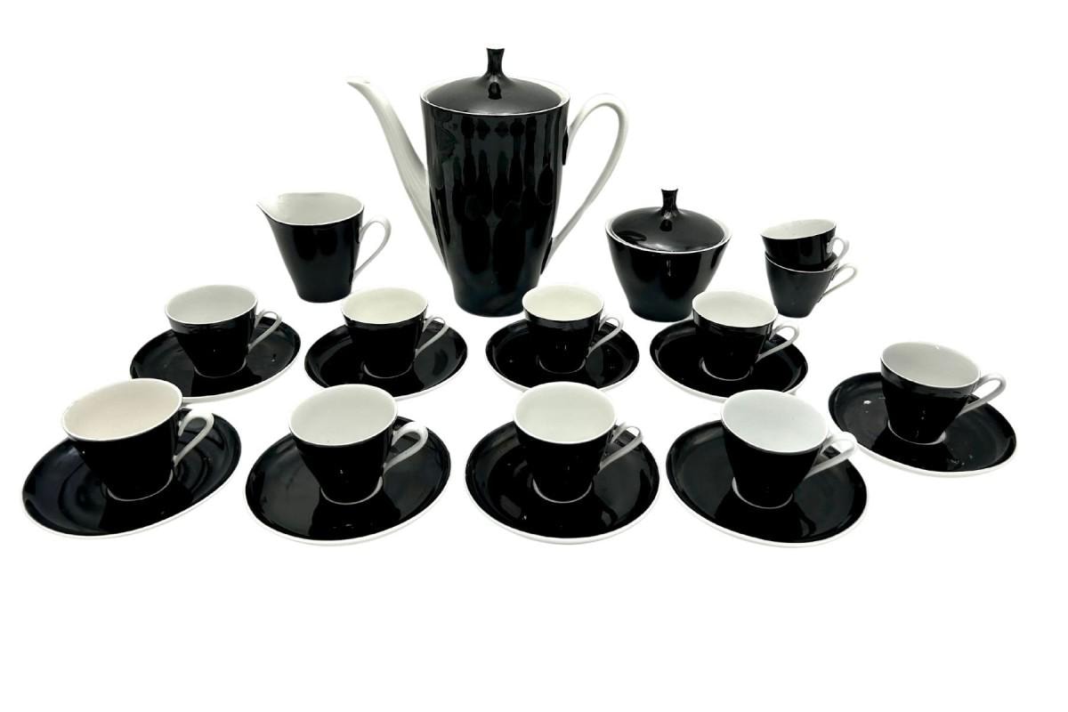 9人用の磁器コーヒーセット、ポーランド、ジミェフ、1960年代。 - Etsy