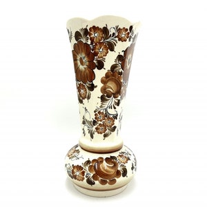Faience vase, Włocławek, Poland, 1960s