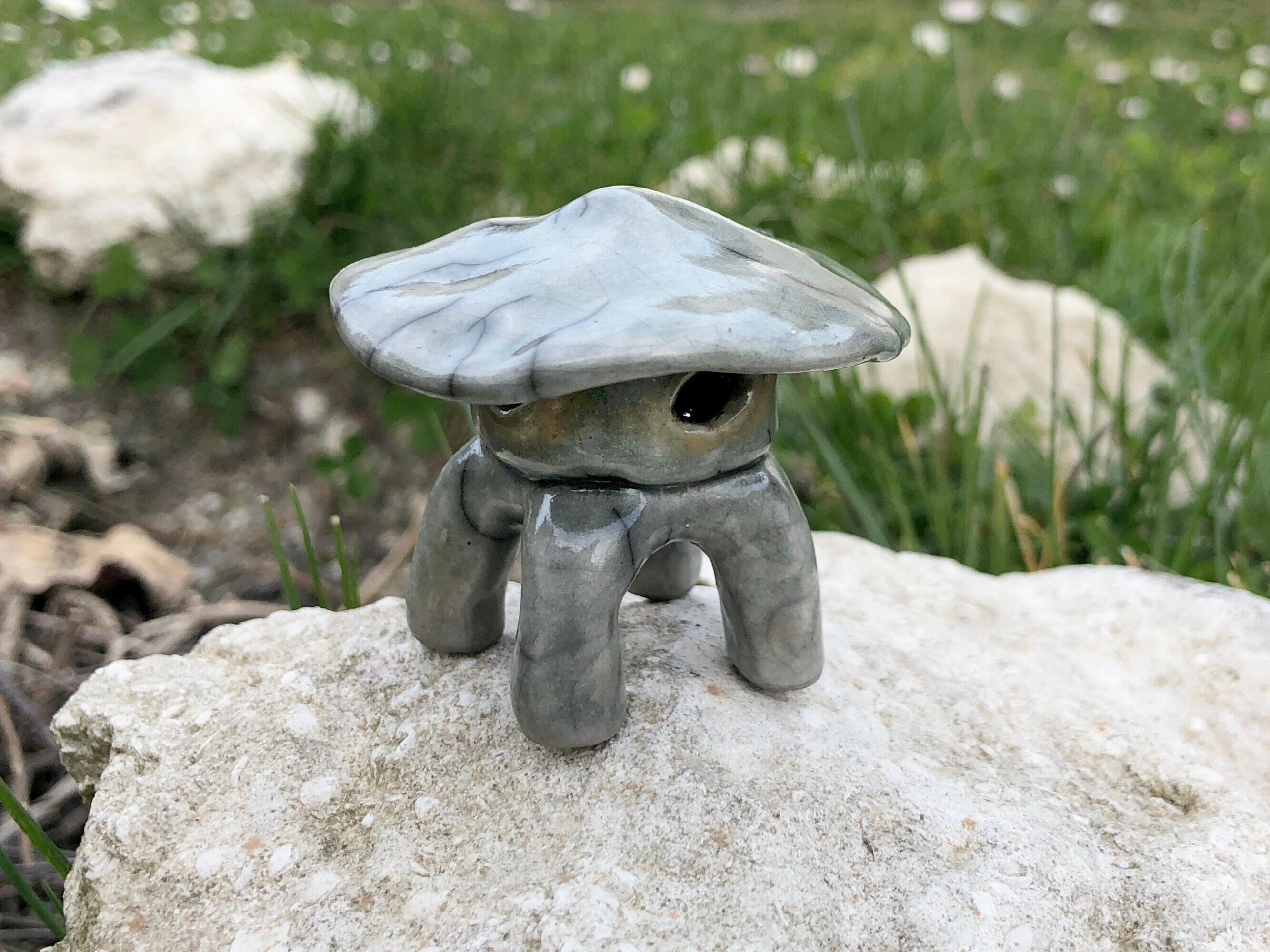 T?r? | Toro Sculpture Japonaise de Raku Lanterne | Statue/Shinto Pour Sanctuaire, Méditation, Art Sp