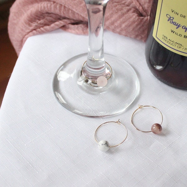 Valentines Day Gift for Wine Lover Gift for Galentines Day Brunch Decor Wine glass charm for Bachelorette Party Wineglass Market Wine Charm