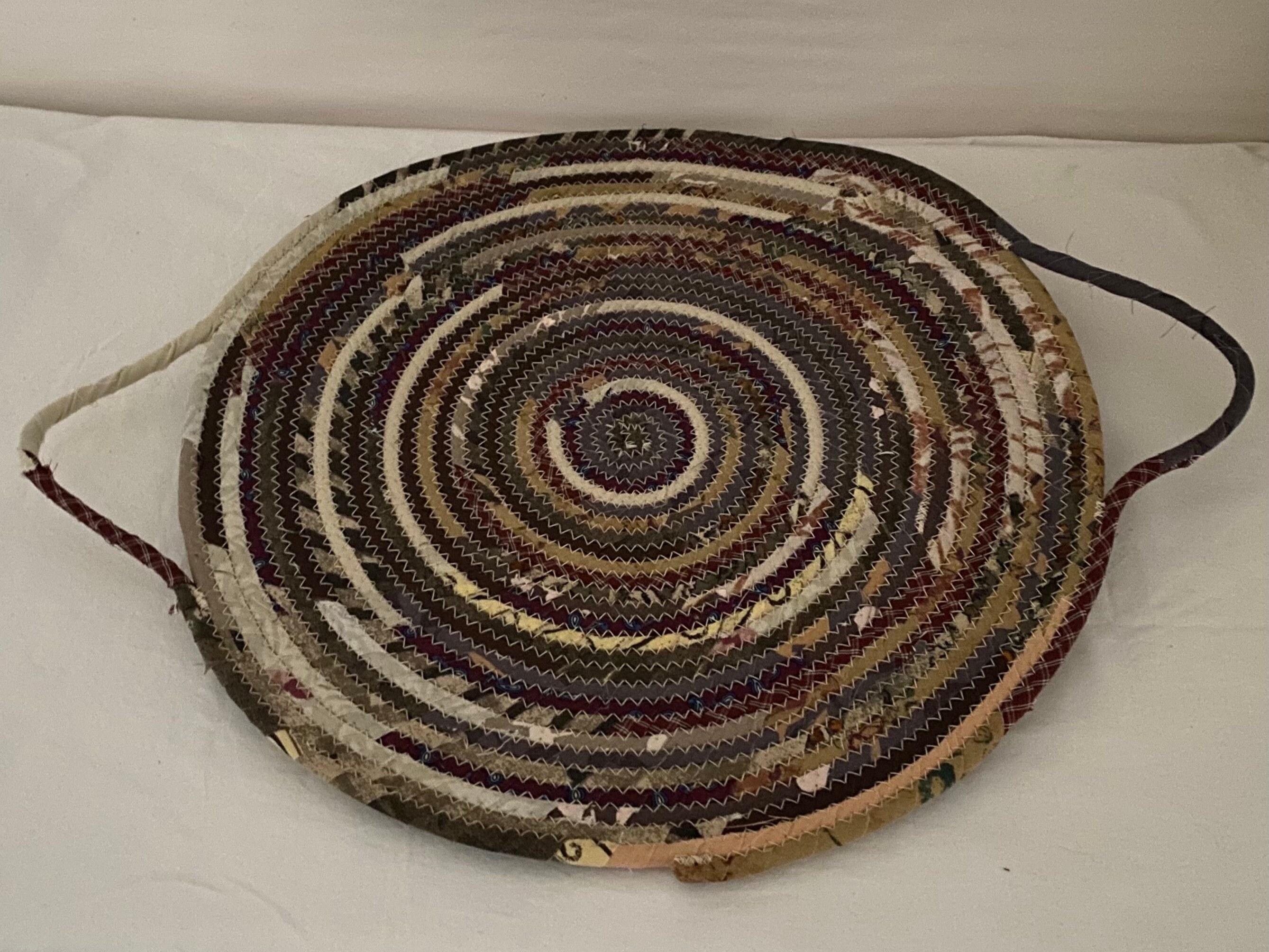 Forage garden rope basket fabric wrapped cotton rope Mothers Etsy