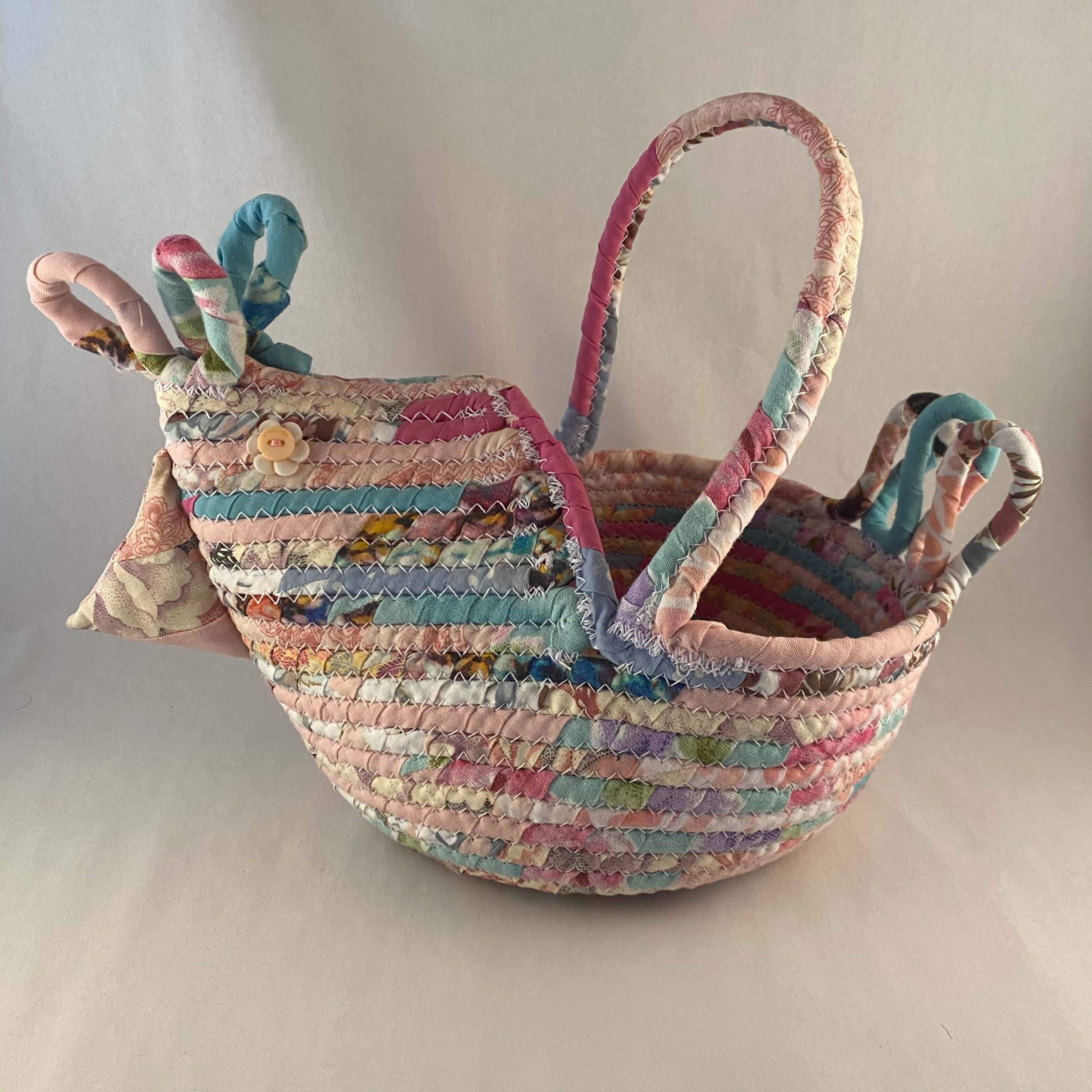 Rope chicken egg collecting baskets decorative basket Easter Etsy