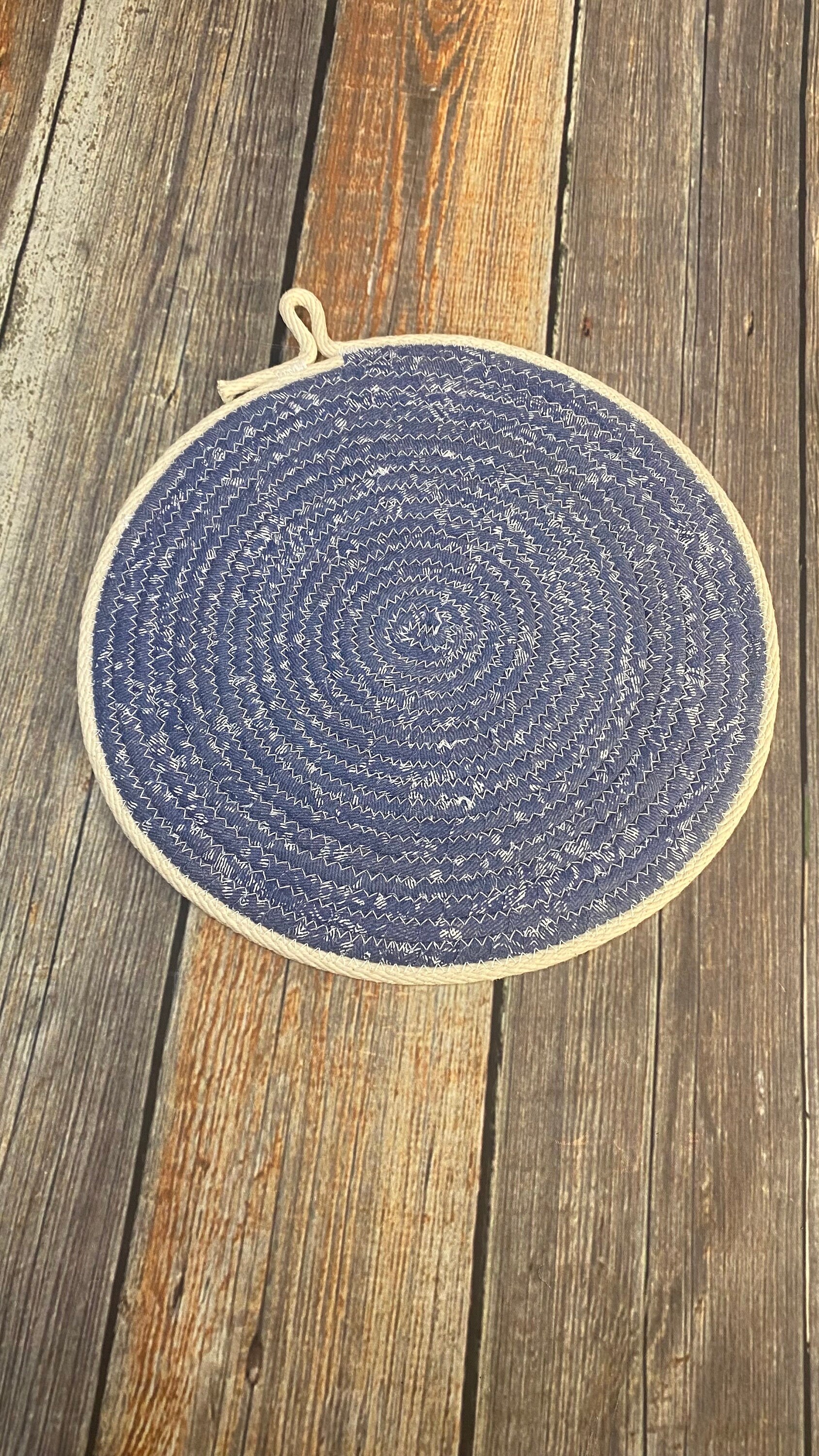 Trivet Large Coiled Fabric Wrapped Rope Trivets Etsy Australia